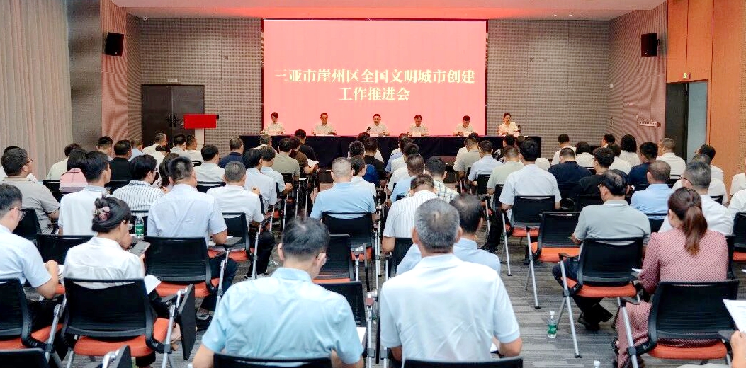 崖州区召开全国文明城市创建工作推进会