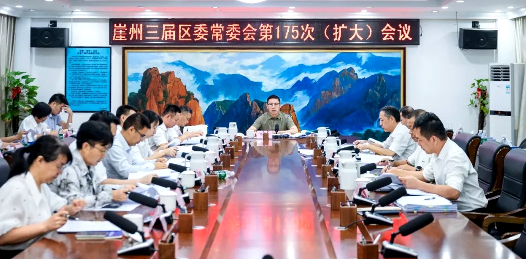 崖州三届区委常委会第175次（扩大）会议召开